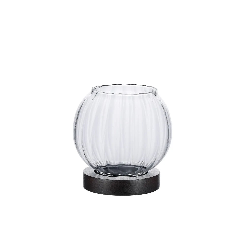 lampe huile verre moderne transparent simple décoration maison bougie cordon minimaliste fonctionnelle