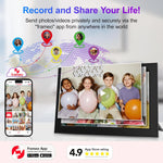 cadre photo numerique 10.1 pouces noir blanc moderne wifi ecran tactile ips hd 1280x800
