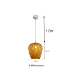 suspension lumineuse bambou tissé naturel moderne rustique 36cm 26cm 30cm echangible e27