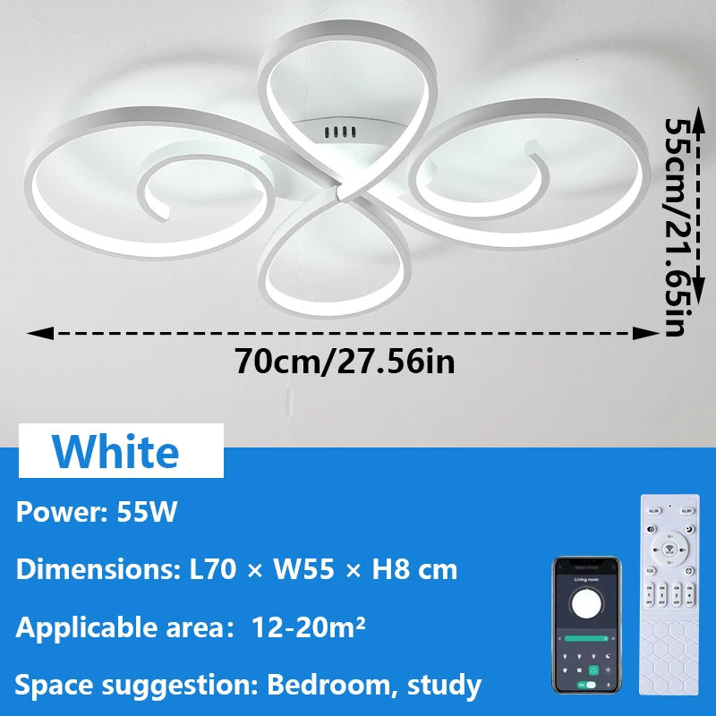 plafonnier led or contemporain circulaire ondulé opacité éclairage quotidien 15 ampoules led 10 15m²