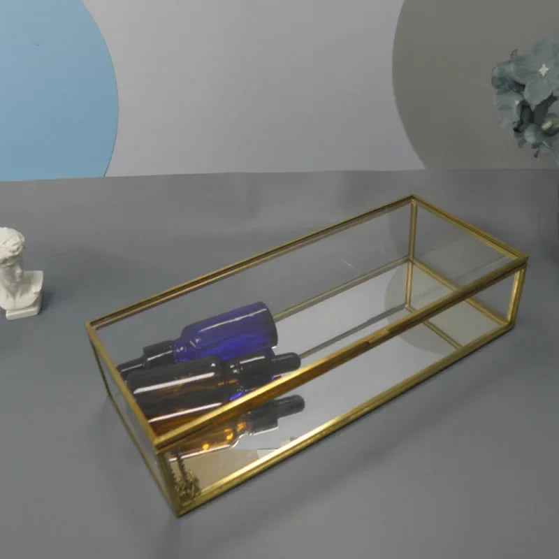 Rangement pour montres et bagues en verre