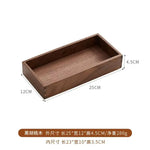 boîtes rangement bois moderne plateau thé tasses théière bijoux minimaliste