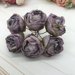 décoration intérieure vintage bouquet roses soie romantique mariage fleurs artificielles feuilles vertes tringle