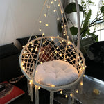 coussin suspendu blanc plissé moderne 60cm 80cm cordelettes polyester coton
