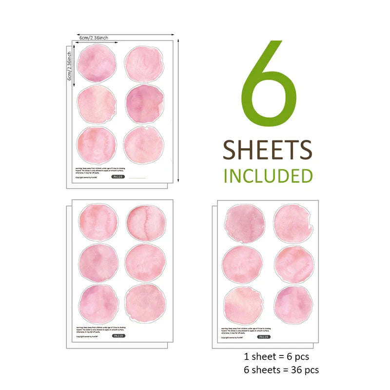 Stickers muraux rose violet gris circulaires marbrés modernes chambre enfants décoration mur adhésif