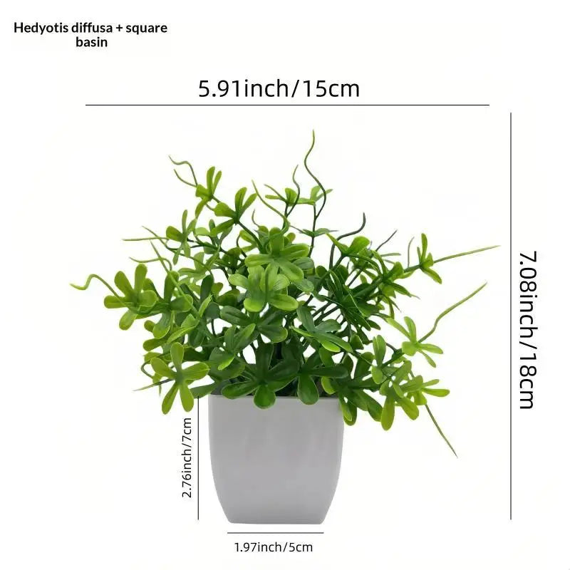 plantes artificielles feuilles vertes violettes moderne minimaliste sans entretien décoration intérieure extérieure pot carré