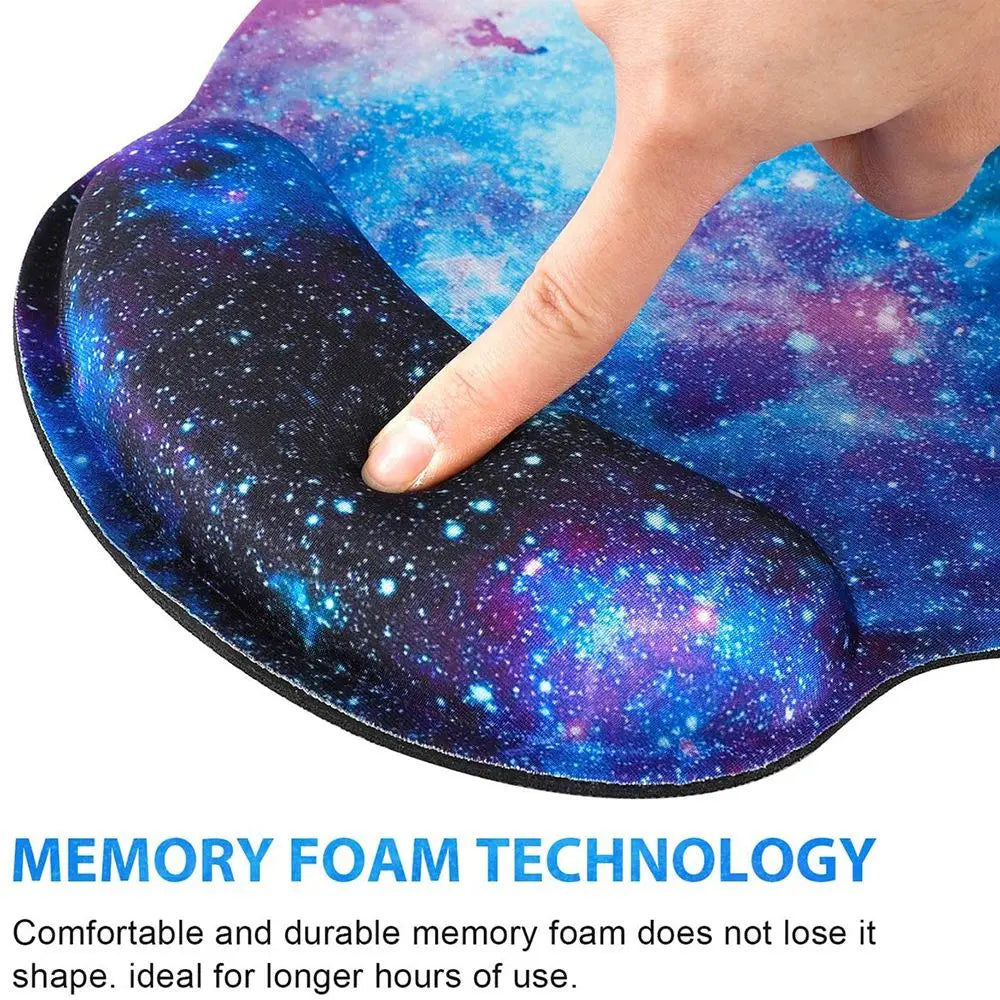 coussin souris ergonomique multicolore floral adhésif gamer portable abstraits motifs opaques