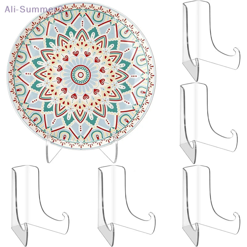 présentoirs transparents supports assiettes décoratives motifs floraux asiatiques vintage Pods bols