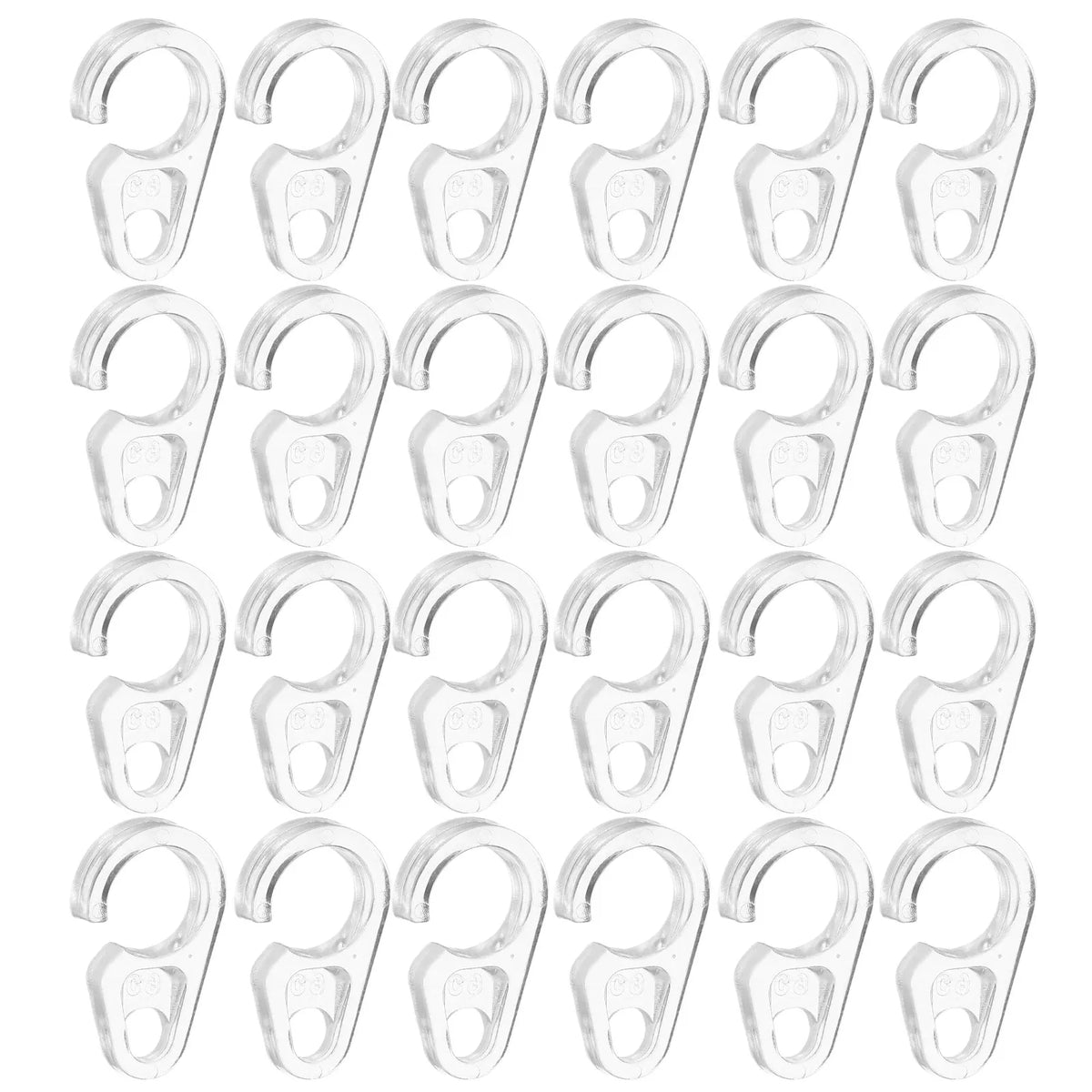 crochets suspension transparents blanches dorées robustes rideaux adhésifs modernes minimalistes plastique