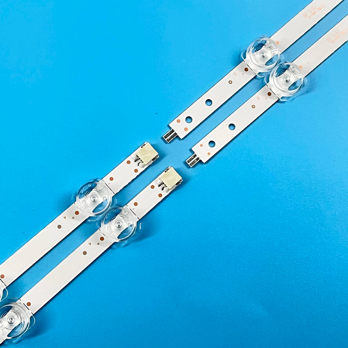 bande lumineuse led blanc moderne connecteurs 744mm 10x2 tv rétro éclairage