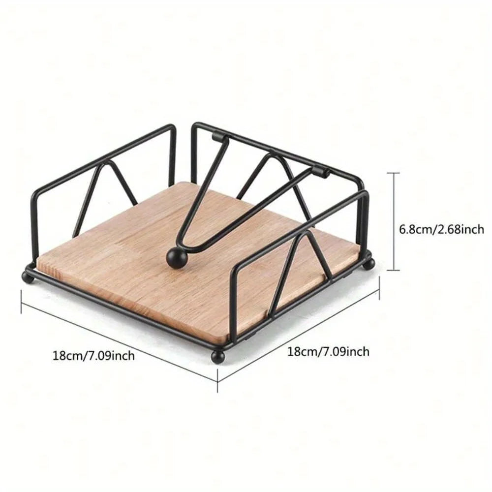 porte serviettes or moderne élégant métal base bois naturelle efficace distributeur serviettes blanches usage