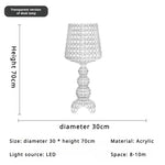 lampe sol moderne vert bleu noir blanc led acrylique intérieur