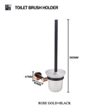 accessoires salle bain moderne porte serviettes noir cuivre doré fixations murales minimalistes