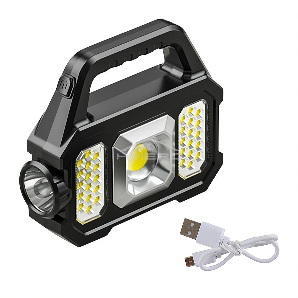 lampe poche rechargeable led 49 modes lumiere intense veilleuse solaire