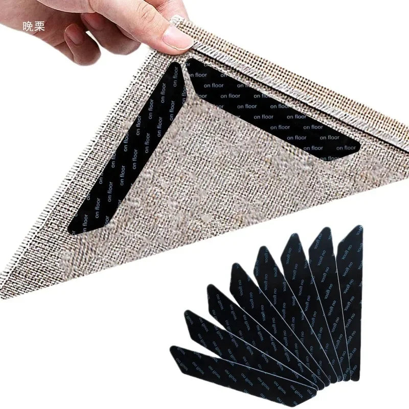 tapis antidérapants moderne pièces adhésifs beiges gris texture douce épais respectueux environnement