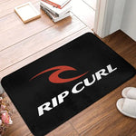 tapis sol personnalisé antidérapant imperméable rip curl motif surf noir jaune décoration maison