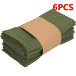 serviette table polyester vert olive unie cuisine salle manger décoration mariage