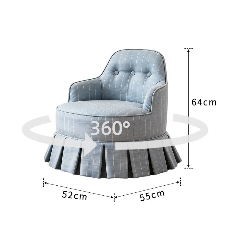 fauteuil classique rayures horizontales couleur beige bleu clair moderne salon chambre