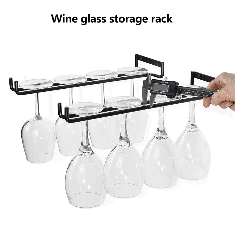 racks murals noir transparents moderne verres vin fixés minimaliste suspension.storage