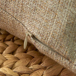 coussin carré rustique americain tassel texture tissée lavable vert jaune rose gris beige