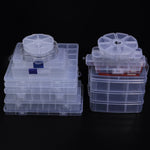 boîtes rangement bijoux transparentes modernes compartimentées clips portables voyage commercial
