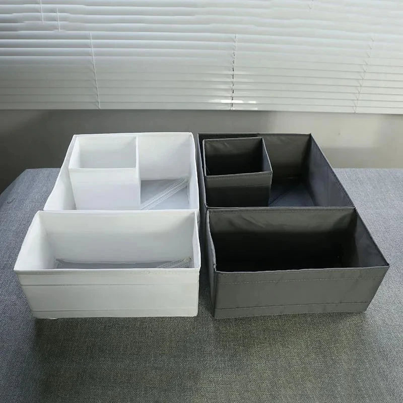 Boîte de rangement pliable avec fermeture éclair pour organisation dressing