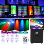 projecteur led noir moderne 12w 4400mahr dmx512 auto son control distant