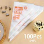sacs pâtisserie blancs imprimés orange nozzles pâtisserie kit boulangerie fondant cupcakes 100 pièces