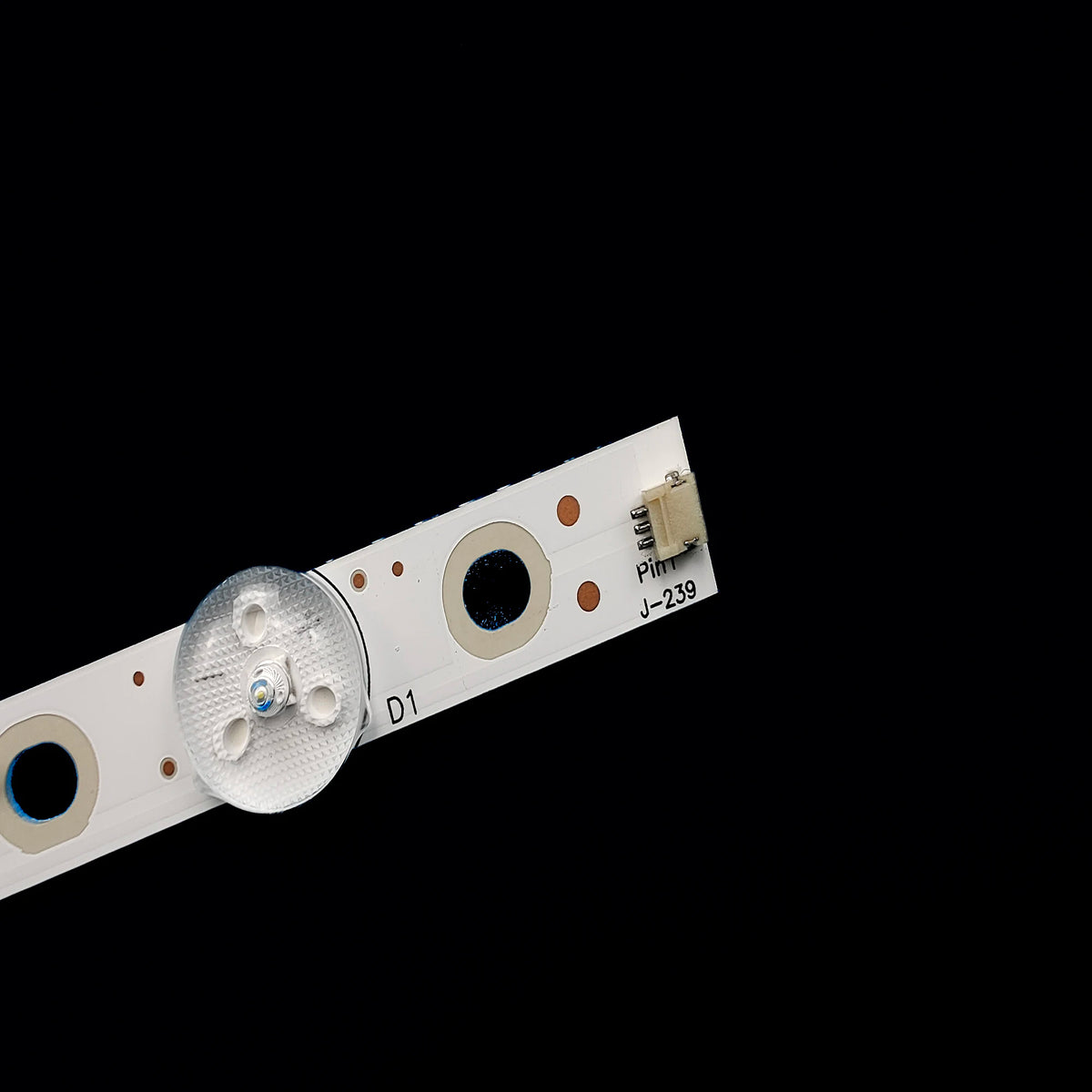 bande lumineuse led blanc moderne certification lignes noires parallèles