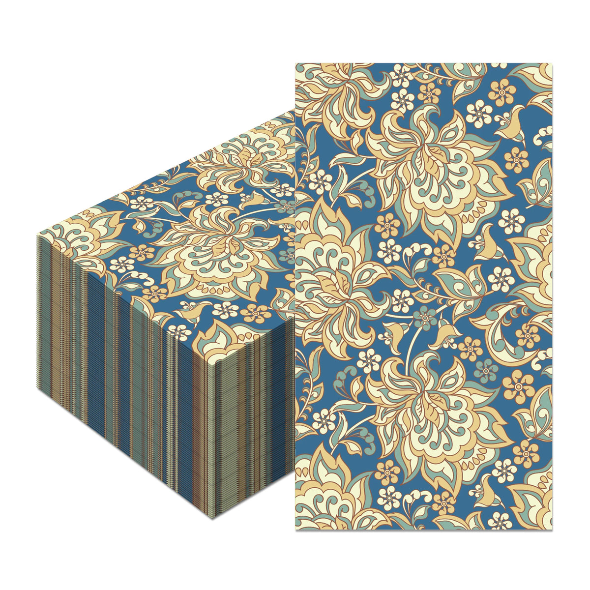 serviettes table papier jetables motif floral mariage décoration fête anniversaire classique