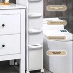 rangement blanc moderne salle bain serviettes papier toilette savon minimaliste