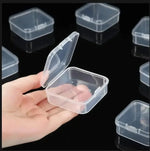 boîtes rangement transparentes pratiques modernes clips fermeture portables anti poussière multi usages petits objets