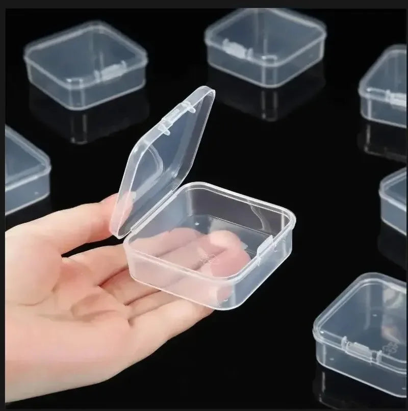 boîtes rangement transparentes pratiques modernes clips fermeture portables anti poussière multi usages petits objets