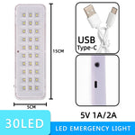 lampe led urgence rechargeable modes blanc gris moderne portable campingextérieur