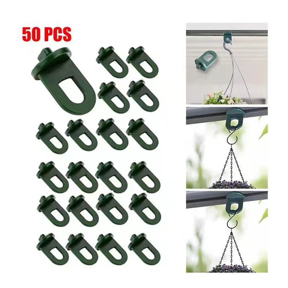 clips suspension plantes vert foncé utilitaires robustes jardin pot fleurs support chaîne pratiques