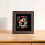 cadre photo acrylique moderne médailles or bronze rouge bleu vert noir motifs navire personnages