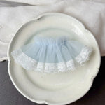 jupe tulle poupée rose blanche jaune verte douce moderne accessoire fille dentelle opaque