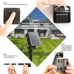 rideau lumineux solaire led blanc multicolore moderne modes