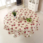nappe fleurie imperméable thème nouvel an classique rose or vintage table manger polyester coton