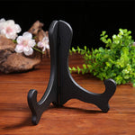 supports d'affichage bois bambou blanc noir marron contemporains sans motif