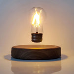 ampoule led flottante transparente moderne aimant base bois interrupteur tactile câble alimentation notice utilisation