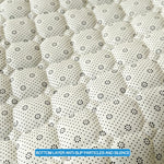 matelas épais blanc texture quadrillée antiacariens antibactéries breathable silent hypoallergenique elasticband