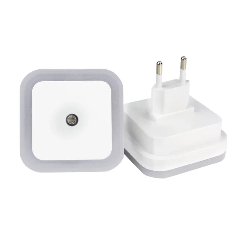 veilleuse led nuit blanc bleu orange rose rectangulaire moderne minimaliste adhésive adaptateur secteur