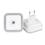 veilleuse led nuit blanc bleu orange rose rectangulaire moderne minimaliste adhésive adaptateur secteur