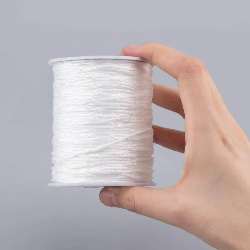 corde nylon noire tissée 100 yards corde blanche lisse utilitaire moderne 1.5mm