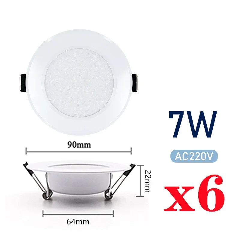 plafonnier led 3w 5w 7w 9w 12w 15w blanc chaud froid moderne chambre cuisine