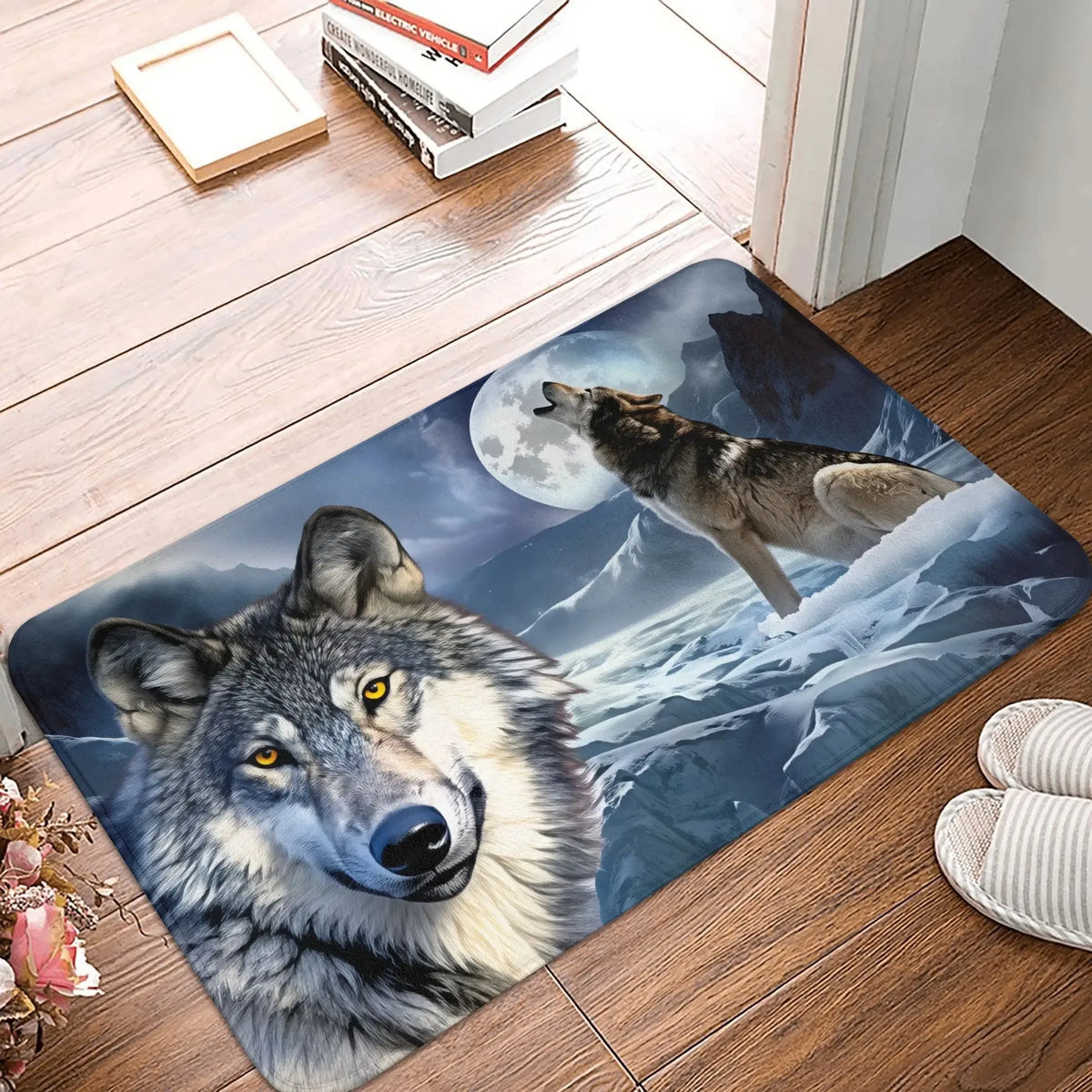 tapis sol moderne arachnide loup vache gris noir beige blanc