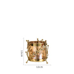 vases modernes or transparent branches dorées motifs floraux vase table élégant hydroponique décoration intérieure