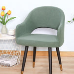 housses chaise tissu carreaux moderne vert marron beige noir polyester extérieur accueil