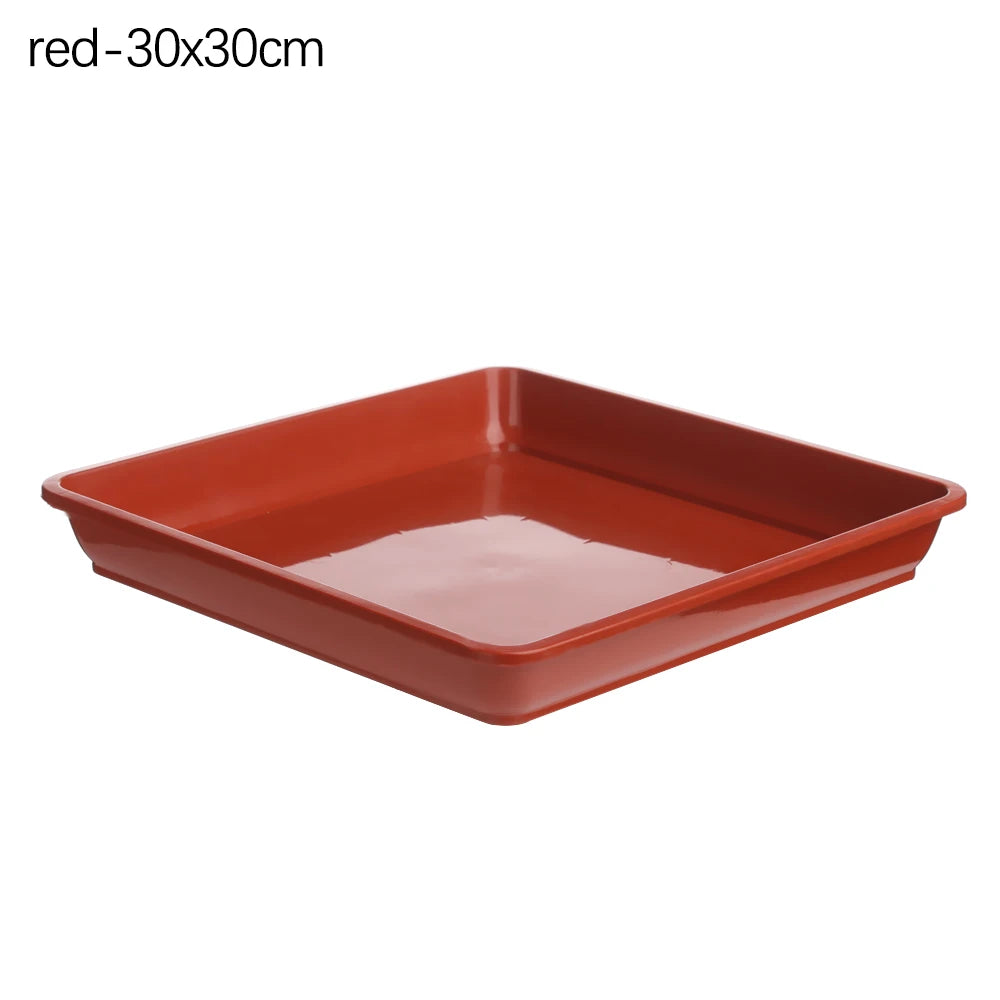 plateaux carrés plastique durable goutte goutte sauciers plantes modernes 12x12cm 15x15cm 18x18cm 22.2x22.2cm 25.6x25.6cm